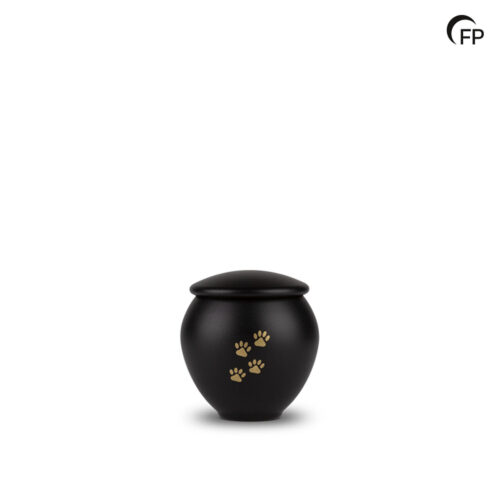 HU 901 S Metaal dierenurn klein - Eternal Black