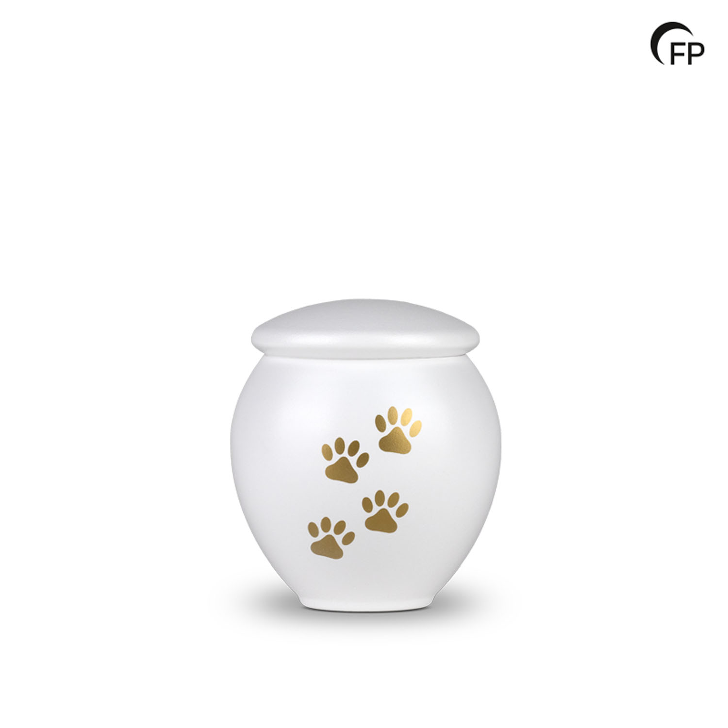 HU 902 M Metaal dierenurn medium – Serenity White