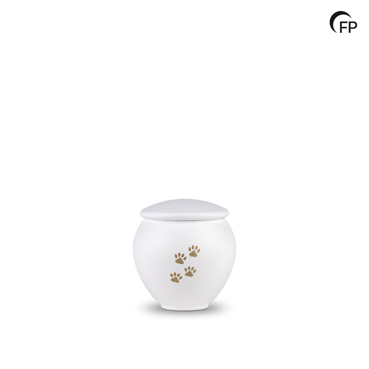 HU 902 S Metaal dierenurn klein – Serenity White