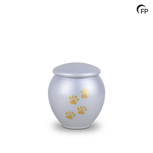 HU 904 M Metaal dierenurn medium - Silver Glow