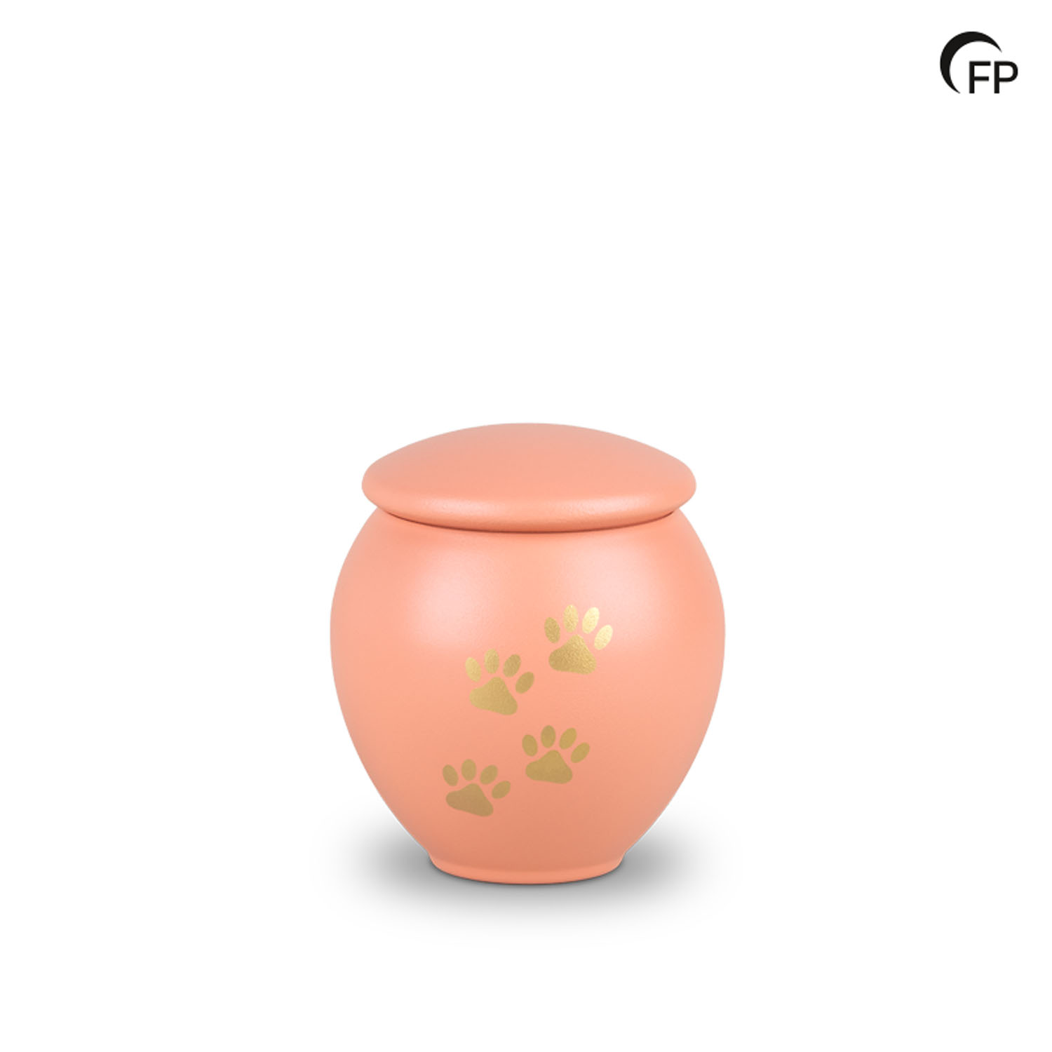 HU 908 M Metaal dierenurn medium – Peach Sunset