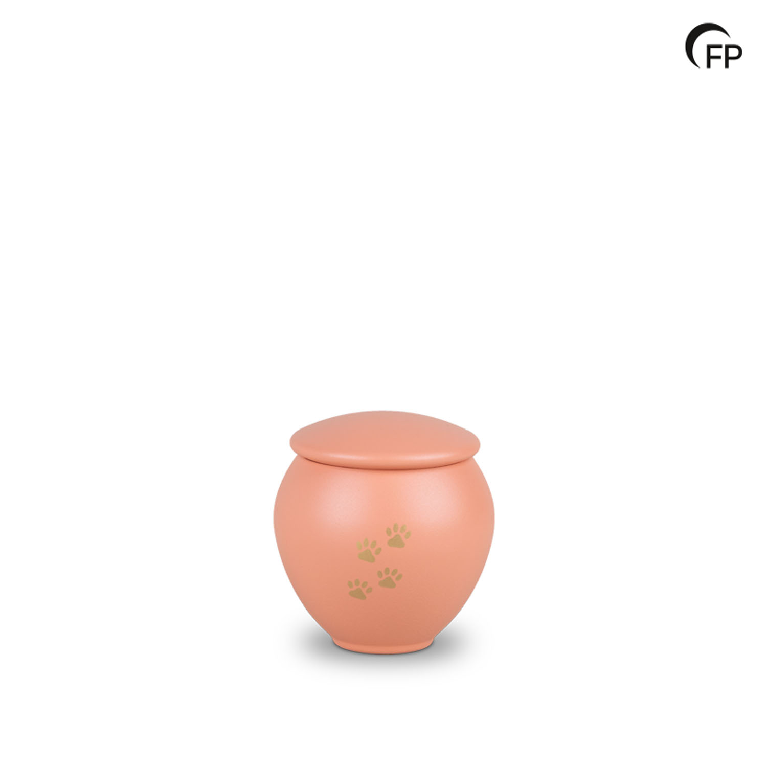 HU 908 S Metaal dierenurn klein – Peach Sunset