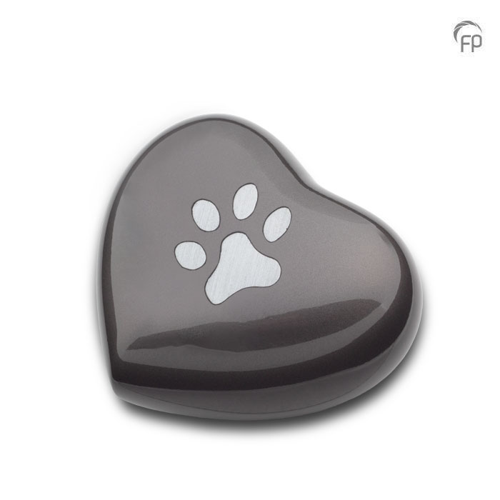 HUH 011 M Metaal dierenurn hart medium