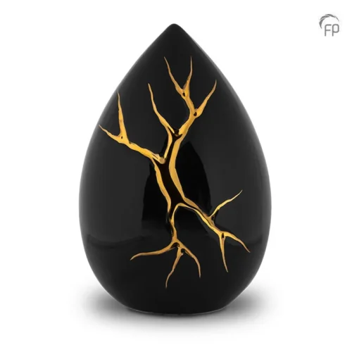 KU 198 Keramische urn Kintsugi