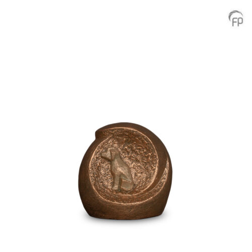 UGK 224 Keramische dierenurn brons