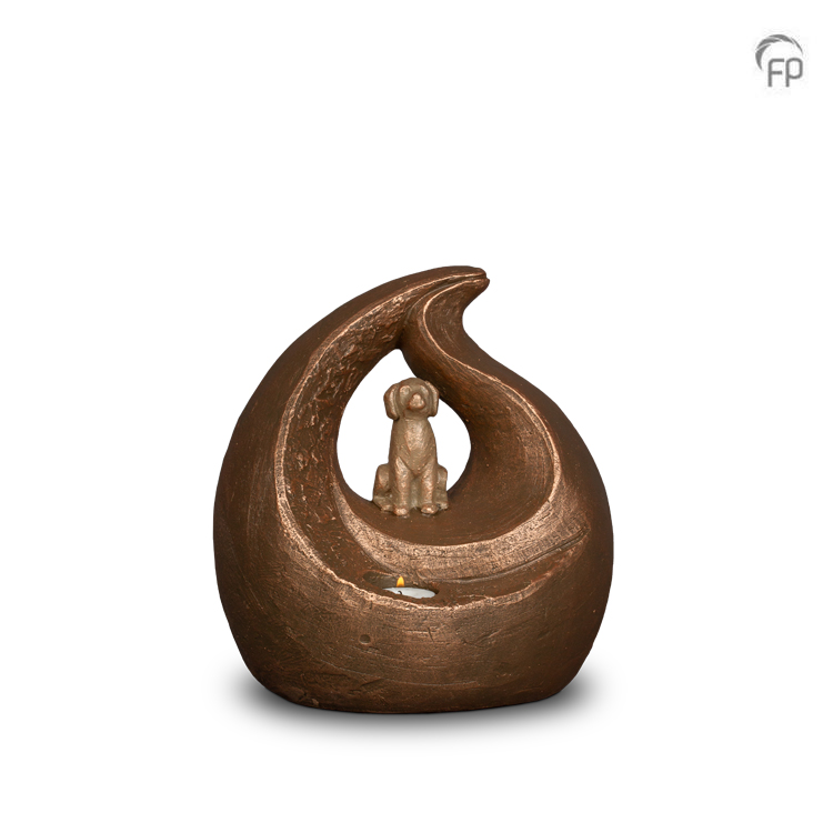 UGK 229 Keramische dierenurn brons