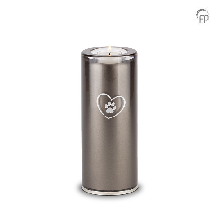 GUP 092 M Glazen dierenurn medium
